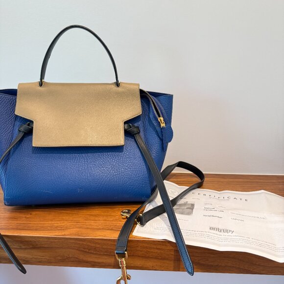 CELINE Smooth Calfskin Mini Tri-Color Belt Bag - Picture 4 of 16